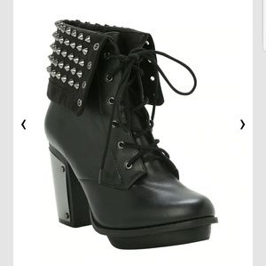 Blackheart Studded Combat Boots